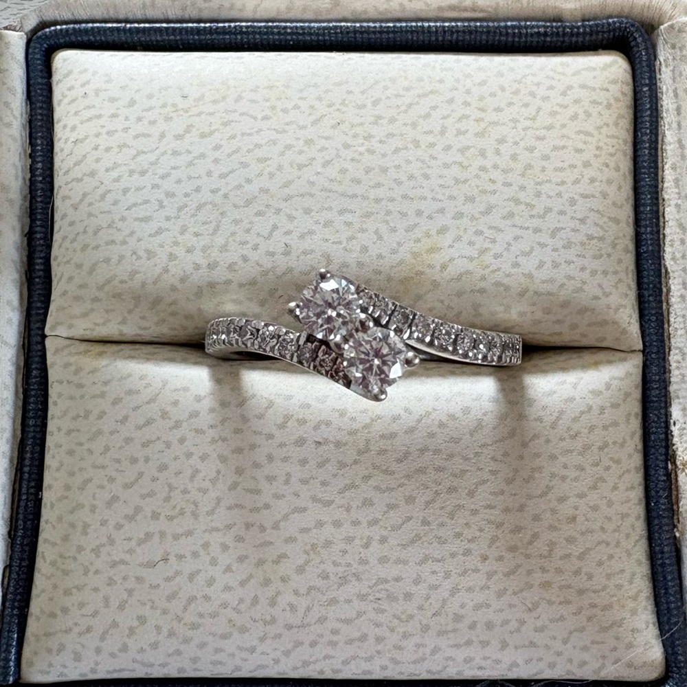 Ever Us Two-Stone Ring 1/2 ct tw Diamonds 14K